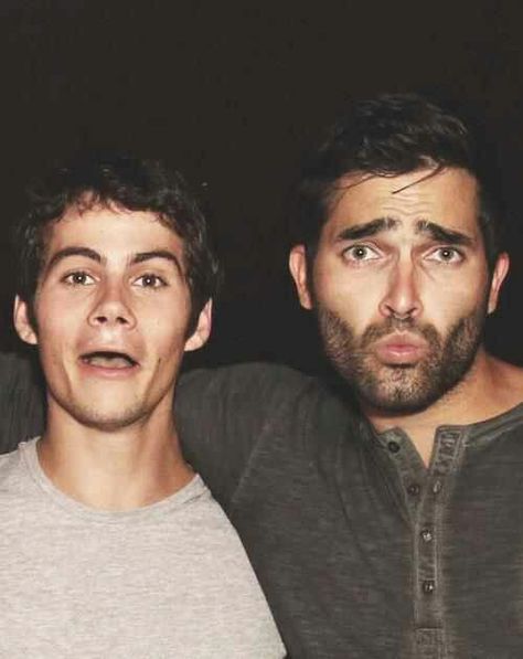 Dylan O'Brien & Tyler Hoechlin - love love love love these two! <3 Max Carver, Stiles Derek, Charlie Carver, Ian Bohen, Dylan Obrian, Teen Wolf Funny, Teen Wolf Mtv, Colton Haynes