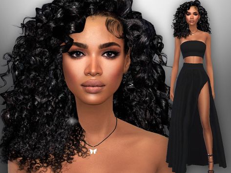 Sims Hairstyles Cc, Sims 4 Mexican, Sims 4 Celebrities, The Sims Resource Clothing, Sims 4 Celebrity Cc, Sims Hairstyles, Sims 4 Afro Hair, Sims 4 Curly Hair, Mexican Hairstyles