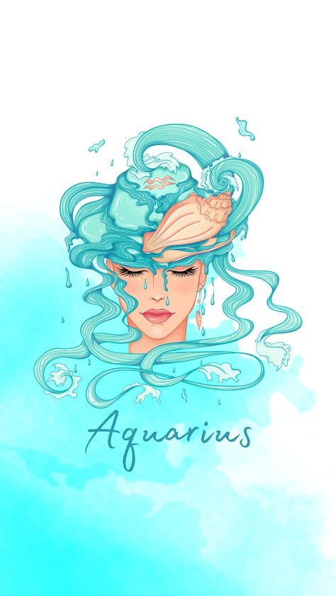 Zodiac Signs Wallpaper, Aquarius Wallpaper, Iphone Wallpaper Blue, Wallpaper Zodiac, Signs Wallpaper, Houses Astrology, Art Phone Wallpaper, Astrology For Beginners, Astrology Symbols