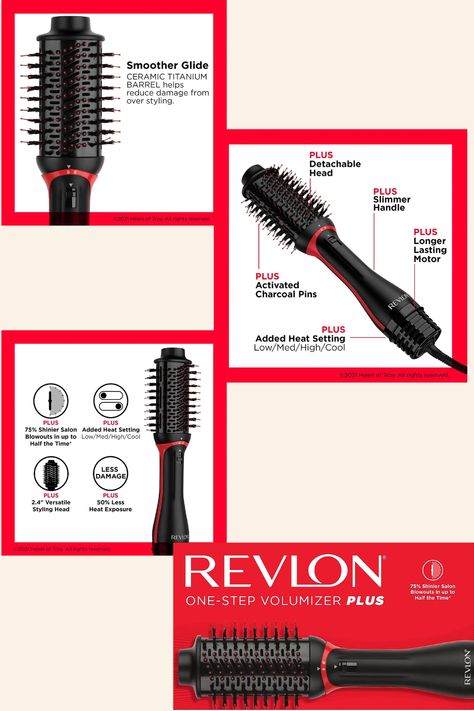 Salon Blowout, Activated Charcoal, Salon Style, Hair Dryer, Revlon, Hair Brush, Beauty Health, First Step, Body Care