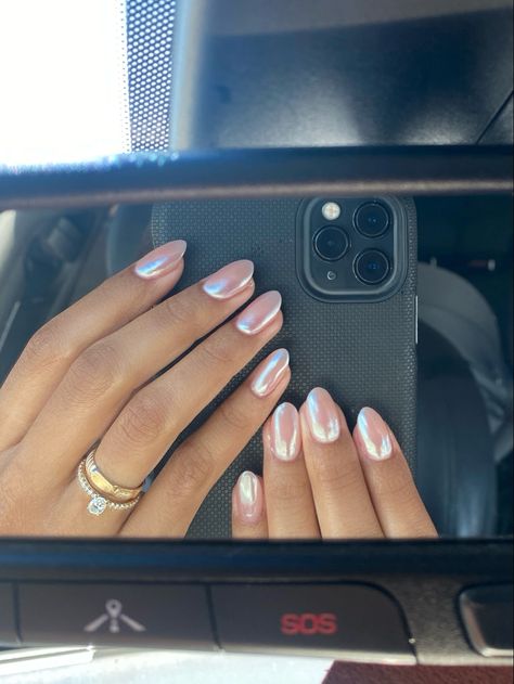 #nails #chromenails #haileybieber #haileybiebernails #nailart #nailinspiration #nailpolish #nailideas Bailey Bieber Nails, Girl Stuff, Nail Polish, Nails, Beauty, Quick Saves