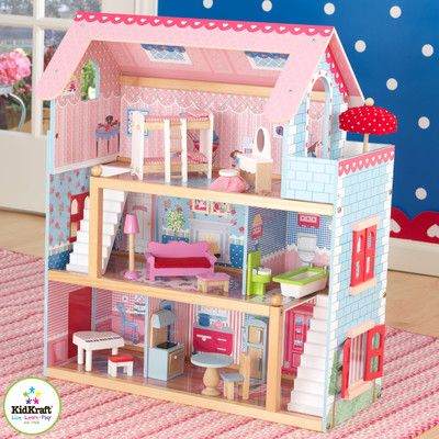 You'll love the Chelsea Dollhouse at Wayfair - Great Deals on all Toys  products with Free Shipping on most stuff, even the big stuff. Kidkraft Dollhouse, Barbie Gifts, Chelsea Doll, Toddler Education, Cottage Furniture, Multiplication For Kids, Delta Children, Baby Jogger, Wooden Dollhouse