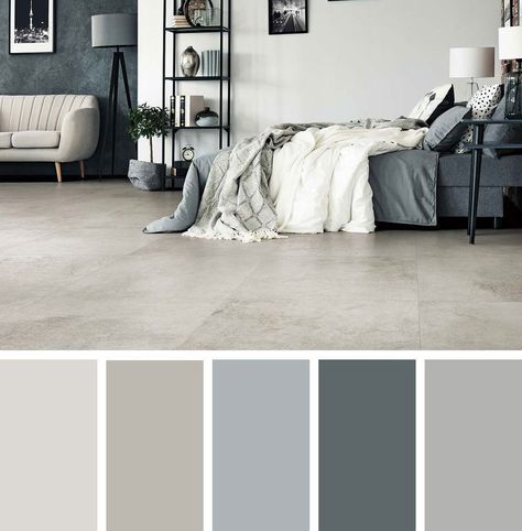 Color Palette Interior Design, Color Palette Living Room, Bedroom Colour Palette, Room Color Schemes, Concrete Floor, Bedroom Color Schemes, Paint Colors For Living Room, Paint Colors For Home, Living Room Paint