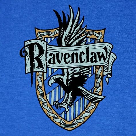 Ravenclaw Crest T-shirt | Official Harry Potter Merchandise | Redwolf Harry Potter Gryffindor Logo, Ravenclaw Logo, Harry Potter Houses Crests, Ravenclaw Crest, Harry Potter Nails, Beast Film, Harry Potter Tee, Slytherin Crest, Gryffindor Crest