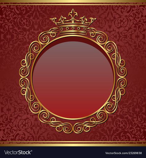 Royal Frame, Marco Vintage, Create Wedding Invitations, Frame Download, Circle Logo Design, Photo Logo Design, Frame Vector, Golden Frame, Logo Gallery