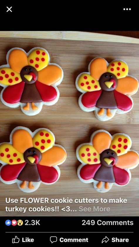 Turkey Cookies, Halloween Cookies Decorated, Halloween Sugar Cookies, Thanksgiving Cookies, Royal Icing Recipe, Sugar Cookie Designs, Fall Cookies, Pretty Cookies, Fancy Cookies