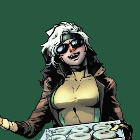 Rogue Hair Xmen, Xmen Rogue Art, Rogue Pfp Xmen, Rogue X Men Icon, Rogue Wallpapers, Rogue Xmen Icon, Rogue Xmen Comic, Rogue Pfp, Rogue Marvel Comics