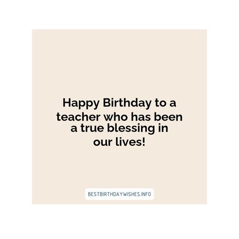 Teachers play an important role in the life of every student. It is important to show teachers how much we appreciate their hard work and dedication. ... | # #BirthdayWishes Check more at https://www.ehindijokes.com/inspirational-quotes-celebrate-teachers-birthday/ Birthday Dedication Quotes, Wishes For Teachers Birthday, Happy Birthday Teacher From Students, Birthday Wishes For Male Friend, Caption For Teachers, Happy Birthday Teacher, Birthday Wishes For Teacher, Dedication Quotes, Teachers Birthday