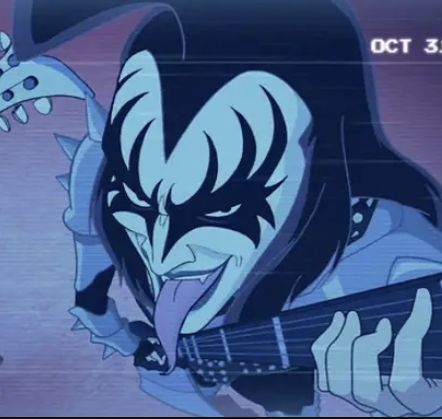 Scooby Doo Kiss Movie, Kiss Band Scooby Doo, Kiss Pfps Band, Scooby Doo And Kiss, Kiss Band Pfp, Scooby Doo Pfp, Scooby Doo Kiss, Kiss Band Wallpaper, Gene Kiss