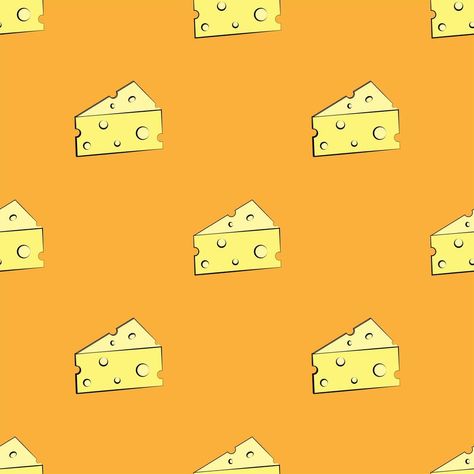 seamless pattern cheese design . orange background. design for food business. wallpaper, promotion, cover, and print on cloth. vector illustration Orange Background Design, Cheese Background, Cheese Wallpaper, Business Wallpaper, Cheese Design, Food Business, Orange Background, Background Design, Seamless Pattern