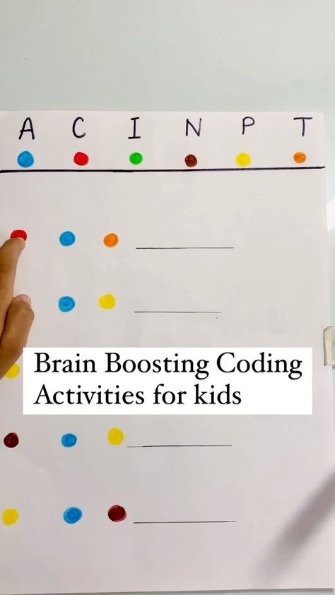 Tasskeya|Toddler Learning Activities | Brain Boosting Coding Activity This activity develops:- -Focus and Concentration -Cognitive thinking -Problem Solving Skills -Logical… | Instagram Reading Remediation Activities, Cognitive Toddler Activities, Cognitive Learning Activities, Kindergarten Cognitive Activities, Activities For Hyperactive Toddlers, Learning Activity For Preschoolers, Focus Activities For Toddlers, Functional Cognitive Activities For Adults, Coding Activity For Kids