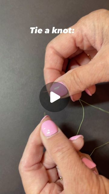 Jill Finley on Instagram: "This is how I tie a knot when hand stitching.  How do you like to tie?  Share with me! 

I use a Bohin size 11 appliqué needle, and Aurifil 50 wt thread.
#jillilystudio #stitching #applique #aurifil thread #bohinneedles #handsewing #handstitch #sew #sewing" How To Tie A Knot In Thread, How To Thread A Needle And Tie A Knot, How To Do Threading, How To Tie A Knot, Tie A Knot, Aurifil Thread, Sewing Needle, Tie Knots, Hand Stitching