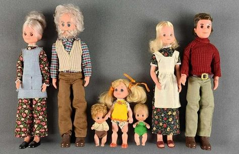 Sunshine Family Dolls, Sunshine Family, Dollhouse Family, 1970s Childhood, Flower Children, Play Barbie, Childhood Memories 70s, Holly Hobbie, Childhood Toys