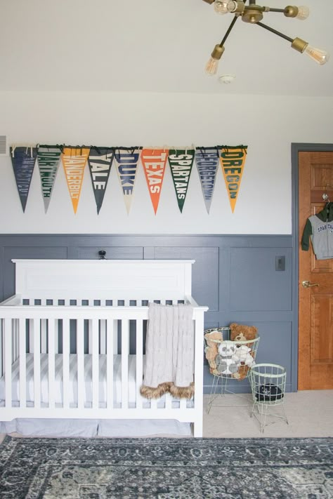 Andddd times up! It’s One Room Challenge reveal day! After weeks of working our butts off to pull together a cute little vintage sports nursery for our little man, we’re finally done! This was definitely a different project for me to wrap my head around design wise. If you’ve been following for a bit you...