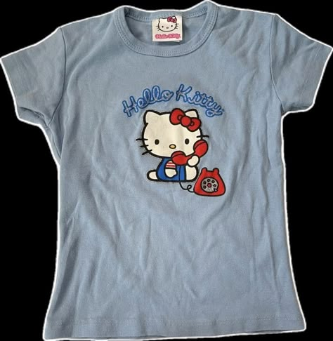 Blue Vibe, 2000s Japanese Fashion, Silly Clothes, Y2k Hello Kitty, 2000s Clothing, Hello Kitty Baby, Kitty Clothes, Hello Kitty Clothes, Kitty Baby