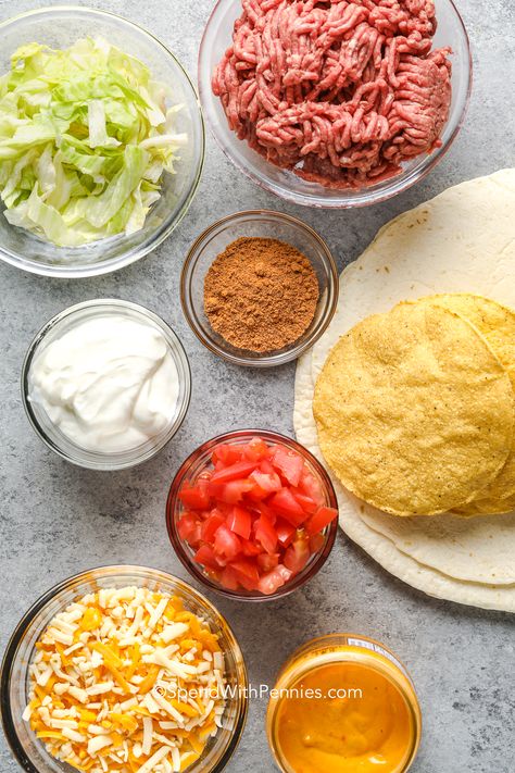 Diy Crunch Wrap, Taco Bell Crunch Wrap, Crunch Wrap Supreme Recipe, Crunchwrap Supreme Recipe, Taco Bell Crunchwrap Supreme, Homemade Crunchwrap, Carne Asada Recipes, Crunchwrap Supreme, Ground Beef Enchiladas