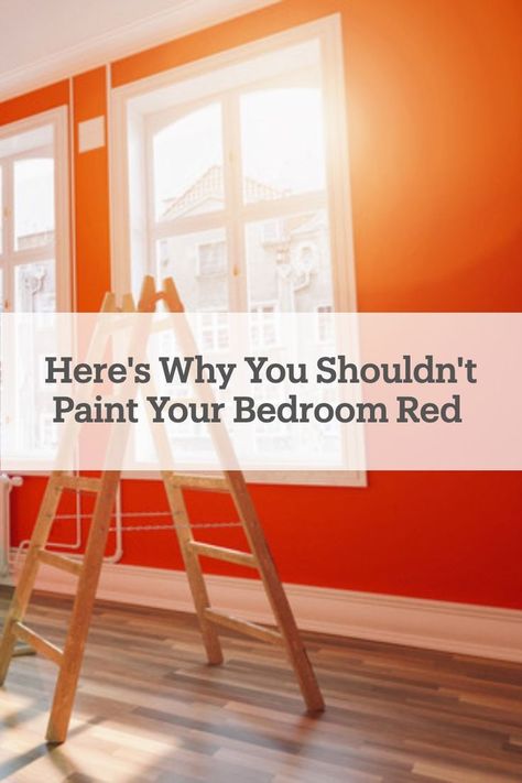 Painting your room a different color can completely transform a space on a low budget. But, here's why #painting your bedroom red can be a huge mistake! Red Paint Bedroom Ideas, Red Bedroom Paint Ideas, Red Bedroom Wall Ideas, Red Wall Painting Ideas Bedroom, Red Paint Bedroom, Red Painted Bedroom, Red Wall Painting Ideas, Red Wall Bedroom Ideas, Red Walls Bedroom