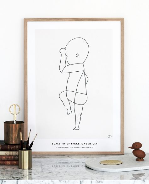 Birth Poster, Baby Decor Diy, Birth Announcement Boy, Birth Announcement Girl, Baby Posters, Birth Announcement Card, Continuous Line, Boho Nursery, Baby Decor