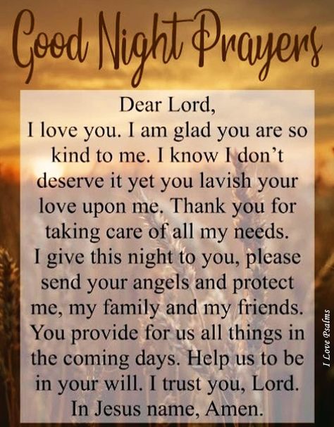 Evening Prayer, Bible Stuff, Good Night Prayer, Night Prayer, I Trusted You, Dear Lord, Names Of Jesus, Daily Affirmations, Trust Yourself