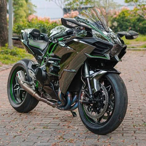 Kawasaki Ninja Bike, Kawasaki Bike, Kawasaki Ninja H2, Ninja H2r, Ninja Bike, Kawasaki H2, Gadget Tecnologici, Brembo Brakes, Big Bike