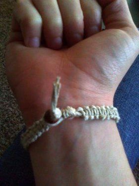 Picture of Conclusion: Hemp Bracelet Tutorial, Hemp Bracelet Diy, Hemp Bracelet Patterns, Camp Crafts, Hemp Bracelet, Hemp Jewelry, Long Box Braids, Technical Writing, Hemp Bracelets