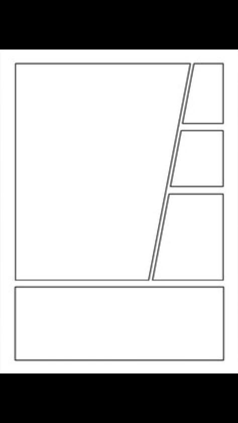 Manga Template/Comic Templates 5 Panel Comic Book Paper Manga Panels Template, Manga Base Comic, 5 Panel Comic, Book Page Layout, Manga Template, Comic Organization, Comic Strip Template, Comic Book Paper, Make A Comic Book