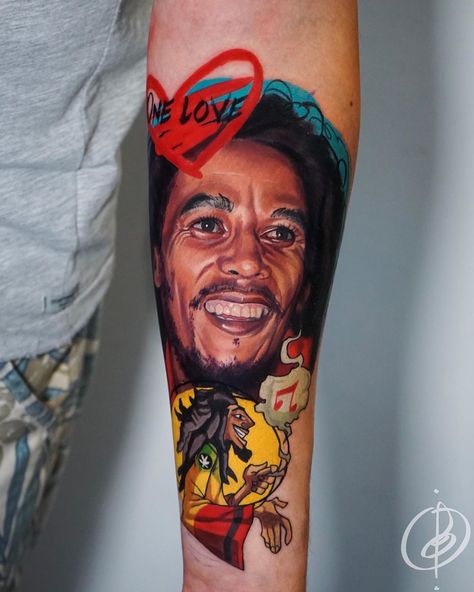 Marley Tattoo, Bob Marley Tattoo, Japanese Tattoos For Men, Joker Tattoo Design, Pocket Watch Tattoos, Best Leg Tattoos, Bob Marley Pictures, Russian Tattoo, World Famous Tattoo Ink