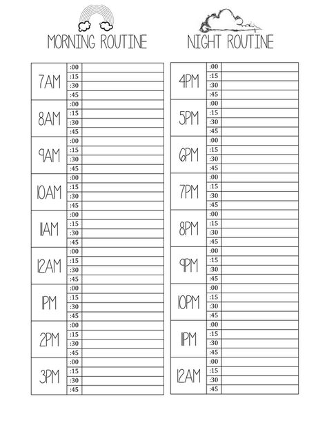 A simple yet effective way to create a daily routine that will help you achieve your goals. This template includes space to track your habits, goals, and progress.

Image: A photo of the , with the text "Routine Template" at the Routine Template, Free Planner Templates, Study Planner Printable, A Daily Routine, Home Management Binder, Homeschool Learning, Planner Printables Free, Notes Template, Journal Template