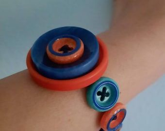 Fabric Flower Brooch, Womens Bracelet, Button Necklace, Button Bracelet, Shell Bracelet, Button Jewelry, Handmade Jewelry Diy, Button Crafts, Lovely Necklace