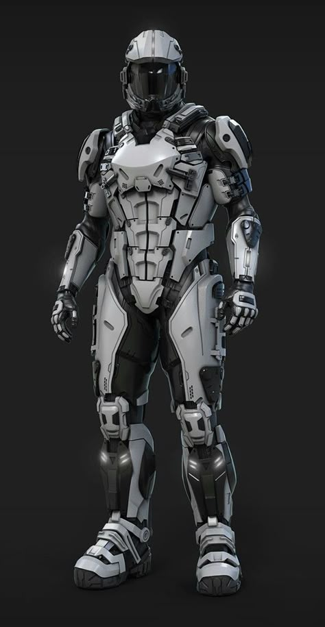 Astronaut soldiers White Sci Fi Armor, Modern Armor Concept, Scifi Suit, Robotic Suit, Truk Ford, White Armor, Sci Fi Armor, Armadura Cosplay, Robot Suit