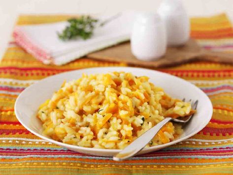 Carrot, lemon and thyme risotto Carrot Risotto, Delicious Air Fryer Recipes, Cook Vegetarian, Pasta Rice, Lemon Thyme, Risotto Recipe, Risotto Recipes, Bbc Good Food Recipes, Vegetarian Cooking