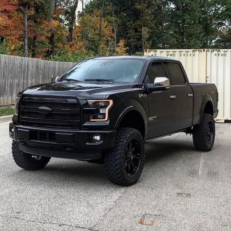 F-150 Addicts on Instagram: “Check out F15Addicts.com for blacked out Ford emblem Overlays & Morimoto Fog Lights #frontendfriday 🔥 - Driver: @red3rum” Black F150, Ford Emblem, Best Pickup Truck, 2020 Ford Explorer, Carros Bmw, Ford Trucks F150, Ford Pickup Trucks, Ford Pickup, Ford Truck