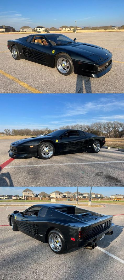 1988 Ferrari KIT CAR Replica Pontiac Fiero Kit Cars Replica, Ferrari Replica, Replica Cars, Pontiac Fiero, Ferrari Testarossa, American Classic Cars, Kit Cars, Car Stuff, American Classic