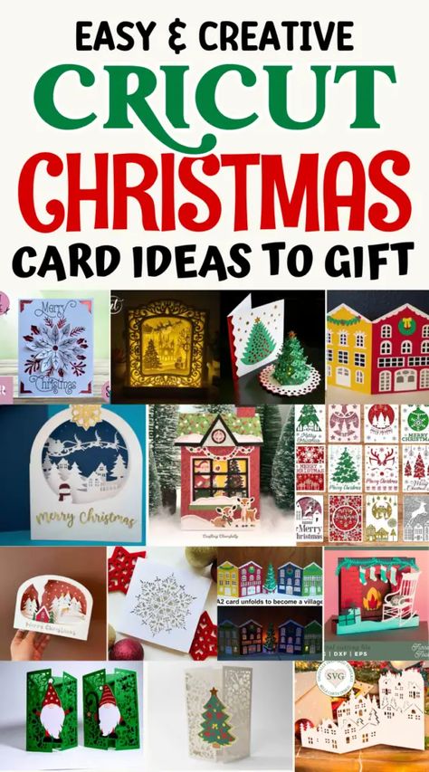 Cricut Pen Christmas Cards, How To Make A Card With Cricut, Cricket Christmas Cards, Circuit Cards Diy, Cricket Cards Ideas, Cricut Projects Cards, Cricut Christmas Card Ideas, Free Christmas Card Svg Files For Cricut, Christmas Cards Handmade Cricut