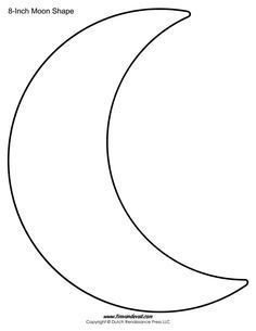 Moon Template, Moon Stencil, Felt Moon, Vinyl Projects Silhouette, Free Stencils Printables, Moon Silhouette, Christmas Decorations Easy, Shape Templates, Stencils Printables