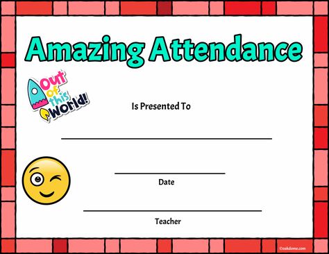 Free, Fast Student Award Generator | Amazing Attendance Award Best Attendance Certificate, Prek Rewards, Teacher Certificates, Reading Certificate, School Award Certificates, Perfect Attendance Award, Reading Certificates, Perfect Attendance Certificate, Attendance Certificate