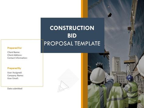 Construction bid proposal template powerpoint presentation slides | Presentation Graphics | Presentation PowerPoint Example | Slide Templates Powerpoint Examples, Presentation Graphics, Construction Bids, Resume Icons, Presentation Maker, Powerpoint Presentation Slides, Business Ppt, Org Chart, Medical Business