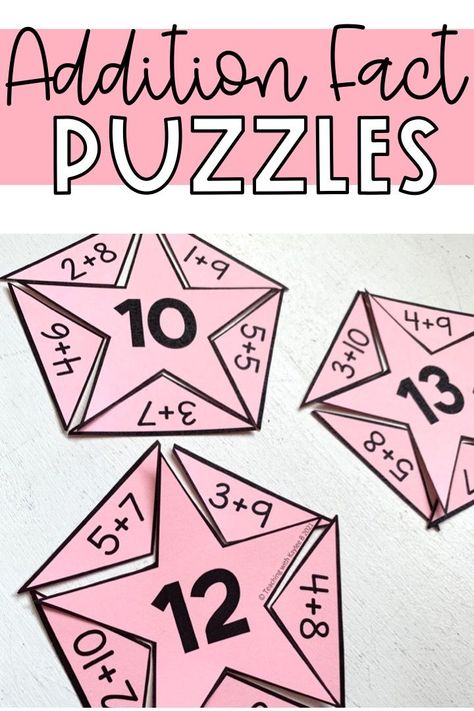 Fun Math Activities For 3rd Grade, Addition Practice 2nd Grade, Addition Puzzles First Grade, Maths Puzzles For Grade 2, Math Center Games 2nd Grade, Math Relay Race, Number Operations Activities, Teaching Addition And Subtraction, Grade 2 Maths Activities