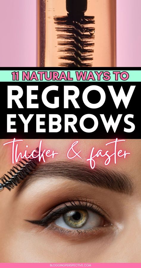 Want to regrow eyebrows naturally? Discover these effective eyebrow growth remedies to grow eyebrows faster and achieve thick eyebrows in no time! Learn how to grow eyebrows thicker fast and even grow eyebrows back if they’re sparse or overplucked. Check out these eyebrow growth tips on the blog to find out how to get thick brows easily. With these tips, you’ll grow eyebrows thicker and get that perfect look. Visit now to start your natural eyebrow growth journey! Grow Eyebrows Naturally, How To Grow Thick Eyebrows Naturally, How To Get Thick Eyebrows, Thick Eyebrows Natural, Natural Eyebrow Growth, Eyebrow Growth Remedies, Growing Out Eyebrows, Thick Eyebrow Shapes, Grow Eyebrows Faster