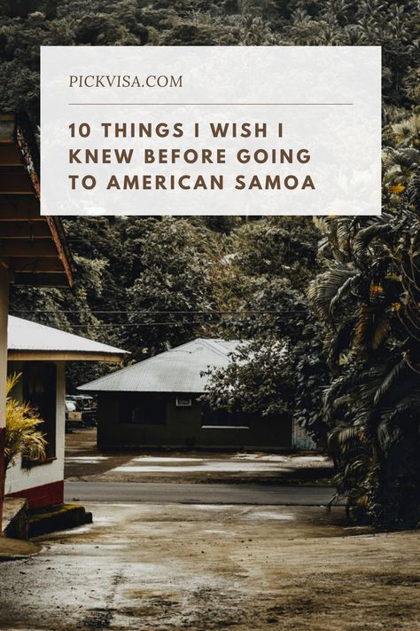 Samoa Aesthetic, Oceania Travel, American Samoa, I Wish I Knew, Samoa, Good American, World Traveler, Things To Know, Do You Need