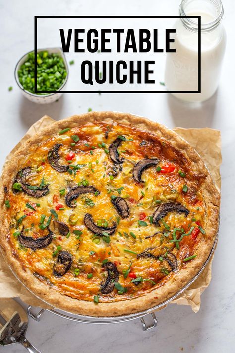 Quiche Recipes Vegetable, Easy Vegetable Quiche, Easy Veggie Quiche, Quiche Recipes Veggie, Meatless Quiche Recipes, Veg Quiche Recipes, Veggie Quiche Recipes Easy, Vegetable Quiche Recipes Easy, Quiche Vegetable