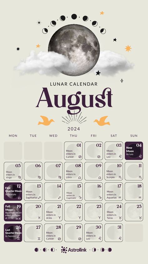 Lunar Calendar 2024: follow the Moon phases in each sign Super New Moon, Fertile Period, The Moon Phases, Moon In Aquarius, Lunar Phases, Calendar June, Moon Calendar, Virgo Moon, Calendar Ideas