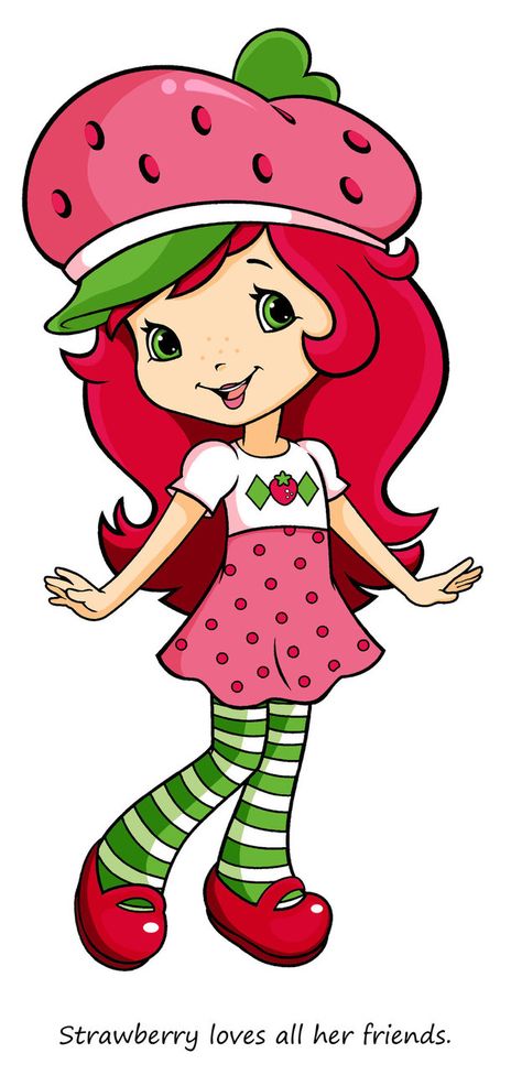 Strawberry Shortcake by ~TanyaKay on deviantART Doll Pictures, Strawberry Shortcake Cartoon Characters, Cartoon Pictures For Drawing, How To Draw Strawberry Shortcake, Doll Cartoon, Berrykins Strawberry Shortcake, Cartoon Doll, Cartoon Pictures, Strawberry Shortcake Drawing Easy