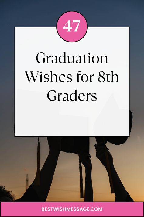 🎓 To all the remarkable 8th graders, you've conquered middle school! 🌟 Discover our uplifting graduation wishes to celebrate your achievements and inspire your future endeavors. #GraduationWishes #8thGradeGraduates #NewBeginnings #FutureSuccess 🎓 Quotes For 8th Grade Graduation, 8th Grade Yearbook Quotes From Parents, 8th Grade Yearbook Ads From Parents, Middle School Graduation Quotes, 8th Grade Quotes, 8th Grade Graduation Quotes, Yearbook Messages From Parents, Graduation Wishes For Daughter, Graduation Scripture