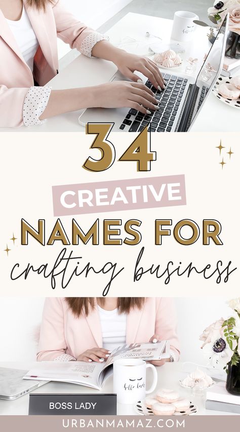 Creative Names for Crafting Business Insta Photo Ideas Business, Good Small Business Names, Printing Name Ideas, Aesthetic Crochet Business Names, Crafts Logo Ideas, Aesthetic Names For Craft Business, Small Buissnes Name Idea, Personalised Business Ideas, Boujee Business Names