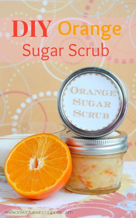 DIY Orange Sugar Scrub - Do you LOVE bath products? This DIY Orange Sugar Scrub is PERFECT for you if so! Orange Sugar Scrub, Orange Scrubs, Homemade Scrubs, Diy Scrubs, Salt Scrubs, Homemade Beauty Recipes, Bath Scrubs, Homemade Scrub, Sugar Scrub Recipe