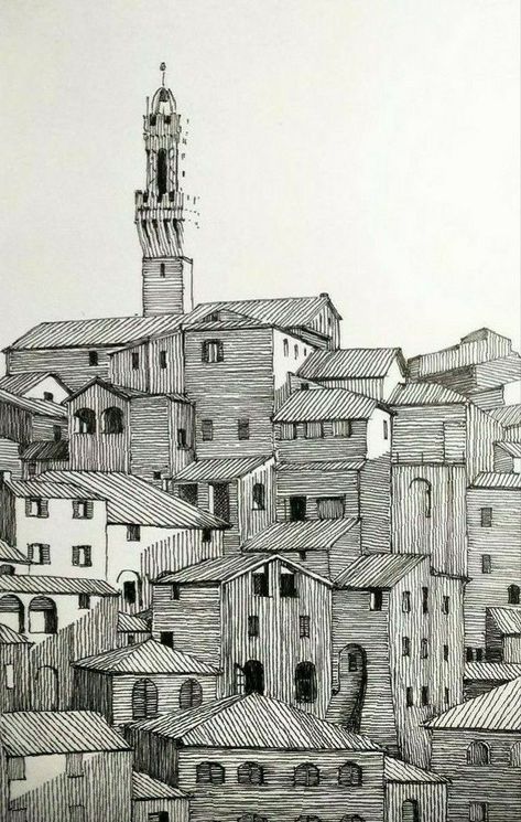 Fineliner Art, Arte Peculiar, Pen Art Drawings, White Drawing, Perspective Art, Soyut Sanat Tabloları, Architecture Drawing Art, Arte Sketchbook, Doodle Art Designs