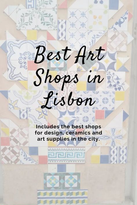 Best Art Shops in Lisbon: Design, Ceramics & Art Supplies | CITY ODES Portugal Travel Guide, Art Articles, Ceramics Art, Ceramic Workshop, Concept Shop, Ceramic Shop, Portugal Travel, Lisbon Portugal, Best Art