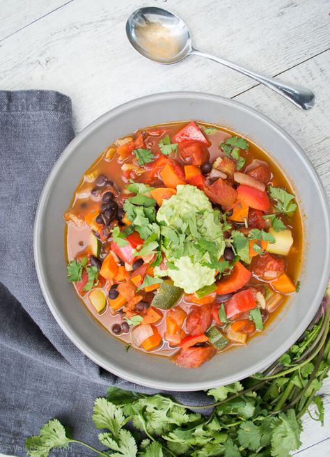 Well Nourished ⎮ Mexican Minestrone Soup recipe Jamie Oliver Minestrone, Recipe For Minestrone Soup, Minestrone Recipe, Minestrone Soup Recipe, Jamie Oliver Recipes, 15 Minute Meals, Iron Rich Foods, Minestrone Soup, Power Foods