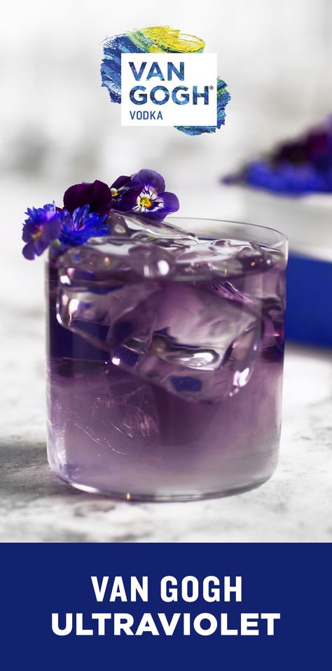 #GoghCreate a naturally vibrant Ultraviolet cocktail. Crafted with our signature Van Gogh Açaí-Blueberry, this cocktail gets big taste from only a few ingredients. Visit our site to learn how to craft your own. Blueberry Vodka, Cocktails To Try, Tea Rooms, Alcohol Drinks, Cocktail Drinks Recipes, How To Craft, Vodka Cocktails, Adult Beverages, Fruit Drinks